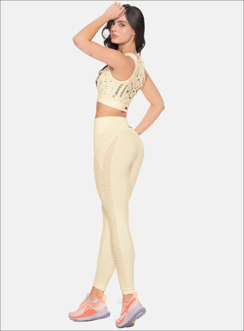 Leggins Deportivo Sin Costuras Babalú® Marfil Unitalla 108263